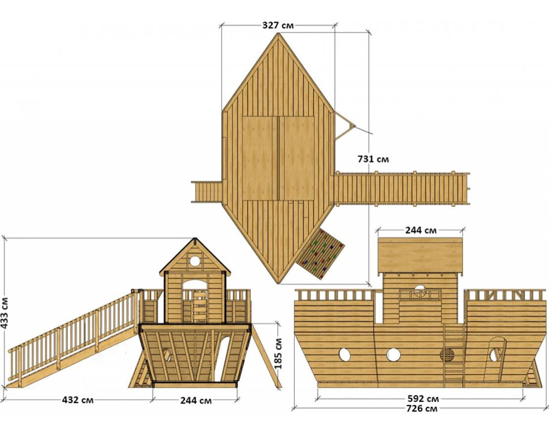 Детская площадка TORUDA WOOD Ковчег - вид 2